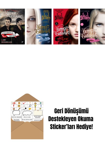 L. J. Smith 4 Kitap Set + Okuma Sticker'ları