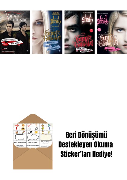 L. J. Smith 4 Kitap Set + Okuma Sticker'ları