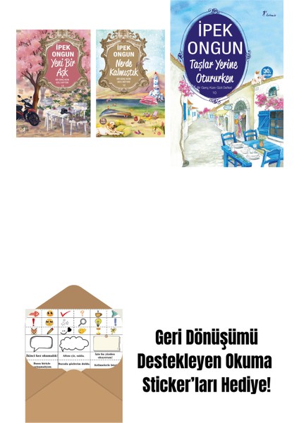 Ipek Ongun 3 Kitap Set + Okuma Sticker'ları