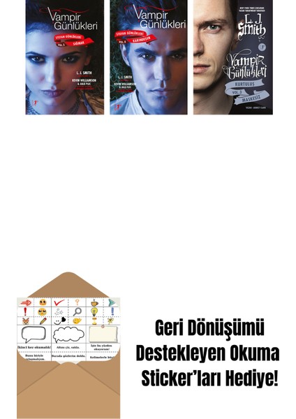 L. J. Smith 3 Kitap Set + Okuma Sticker'ları