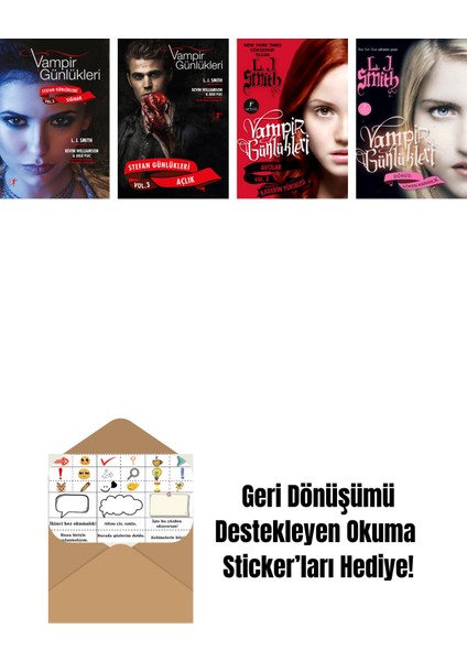 L. J. Smith 4 Kitap Set + Okuma Sticker'ları