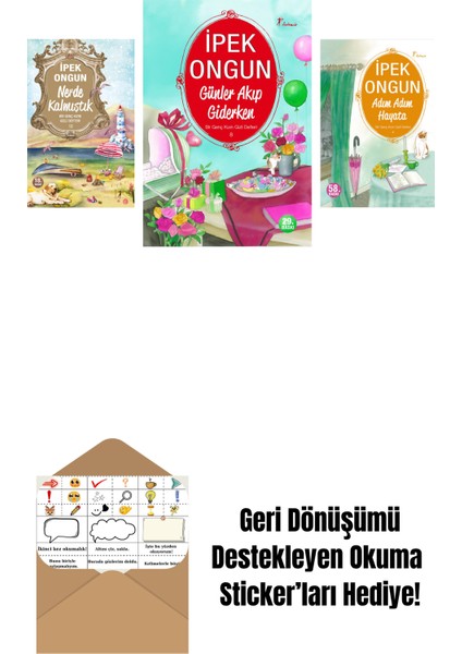 Ipek Ongun 3 Kitap Set + Okuma Sticker'ları