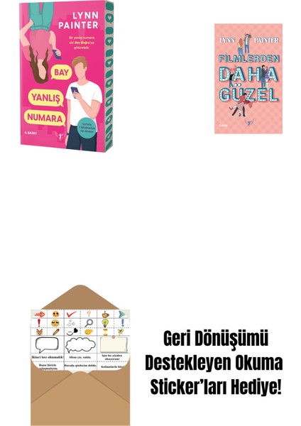 Bay Yanlış Numara + Filmlerden Daha Güzel (Ciltli) + Okuma Sticker'ları