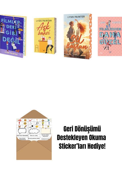 Lynn Painter 4 Kitap Set + Okuma Sticker'ları