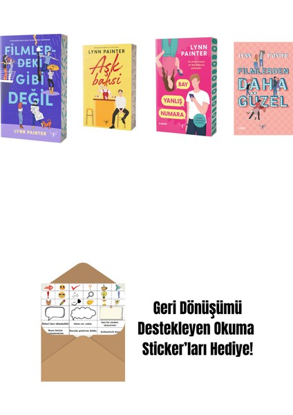 Lynn Painter 4 Kitap Set + Okuma Sticker'ları
