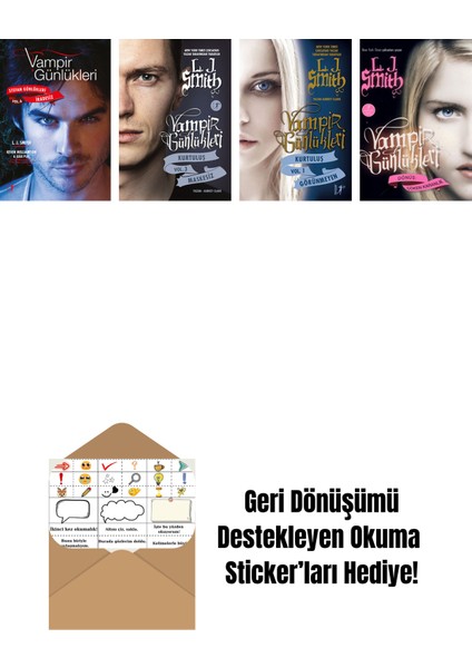 L. J. Smith 4 Kitap Set + Okuma Sticker'ları