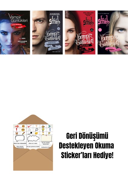 L. J. Smith 4 Kitap Set + Okuma Sticker'ları