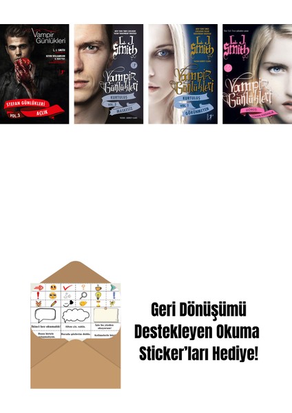 L. J. Smith 4 Kitap Set + Okuma Sticker'ları
