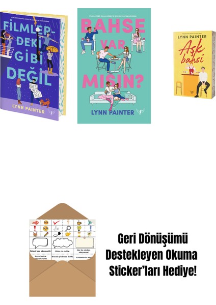 Lynn Painter 3 Kitap Set + Okuma Sticker'ları