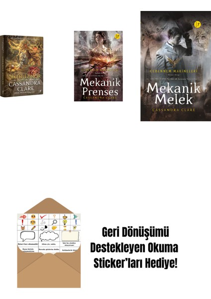 Cassandra Clare 3 Kitap Set + Okuma Sticker'ları