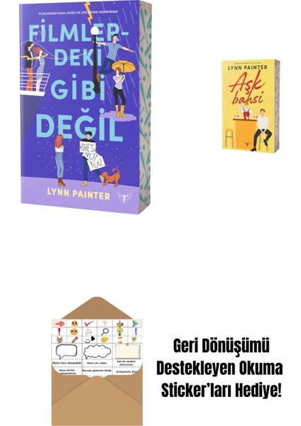 Filmlerdeki Gibi Değil + Aşk Bahsi + Okuma Sticker'ları