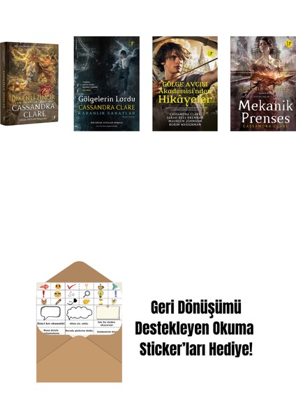 Cassandra Clare 4 Kitap Set + Okuma Sticker'ları
