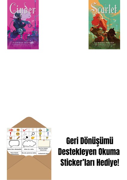 Cinder + Scarlet + Okuma Sticker'ları