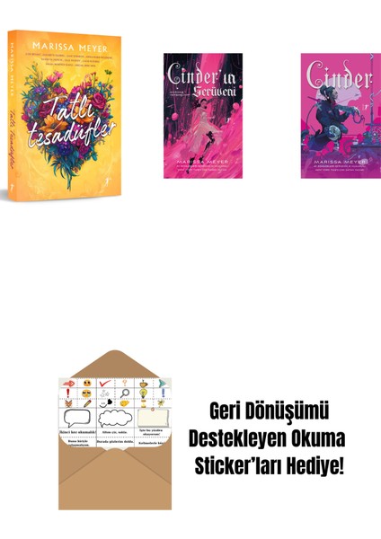 Marissa Meyer 3 Kitap Set + Okuma Sticker'ları