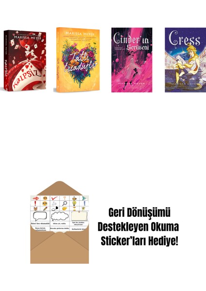 Marissa Meyer 4 Kitap Set + Okuma Sticker'ları
