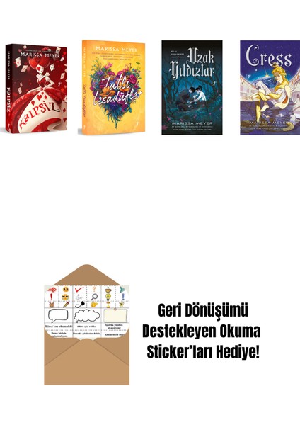 Marissa Meyer 4 Kitap Set + Okuma Sticker'ları