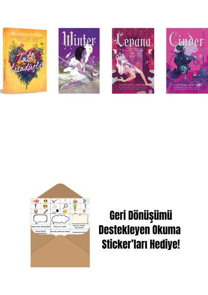 Marissa Meyer 4 Kitap Set + Okuma Sticker'ları