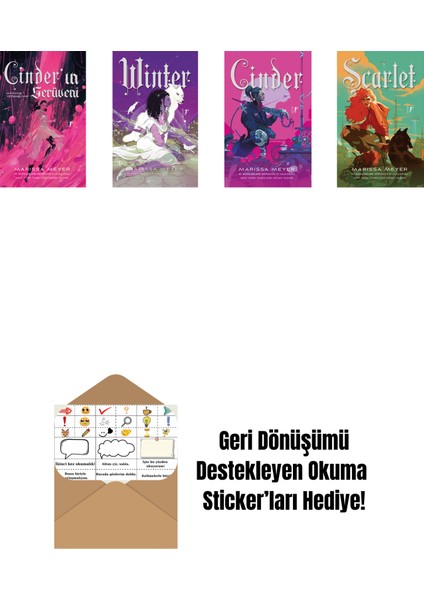 Marissa Meyer 4 Kitap Set + Okuma Sticker'ları