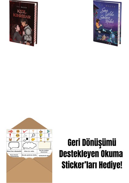 Kızıl Kehribar + Son Yıldız Sönene Kadar + Okuma Sticker'ları
