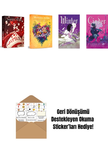 Marissa Meyer 4 Kitap Set + Okuma Sticker'ları