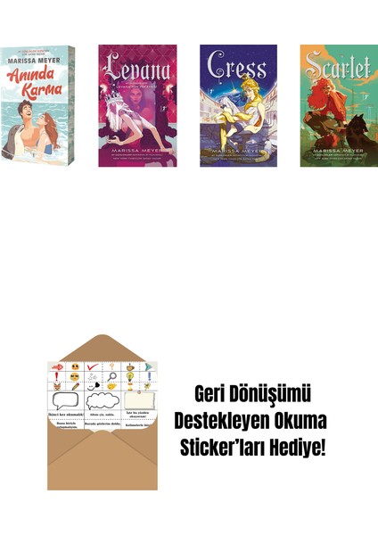 Marissa Meyer 4 Kitap Set + Okuma Sticker'ları