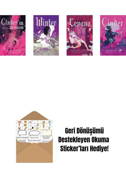 Marissa Meyer 4 Kitap Set + Okuma Sticker'ları