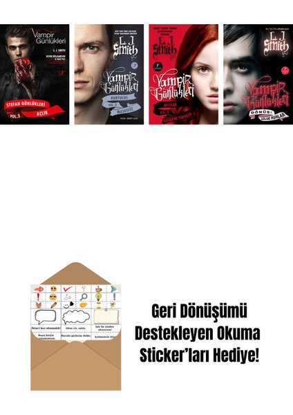 L. J. Smith 4 Kitap Set + Okuma Sticker'ları