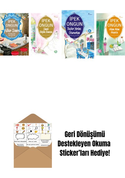 Ipek Ongun 4 Kitap Set + Okuma Sticker'ları