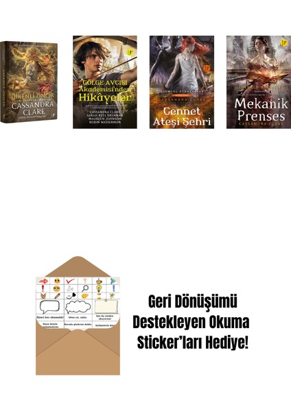 Cassandra Clare 4 Kitap Set + Okuma Sticker'ları