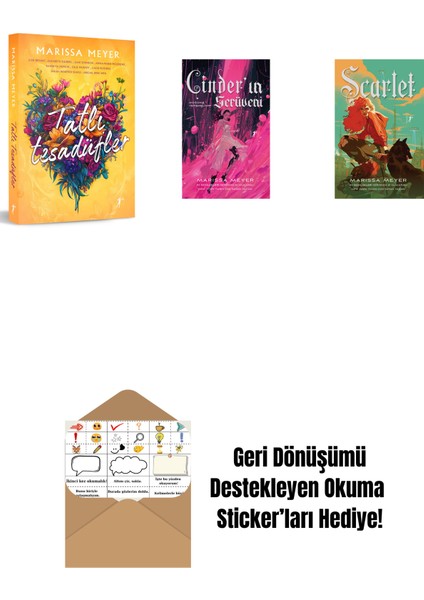 Marissa Meyer 3 Kitap Set + Okuma Sticker'ları