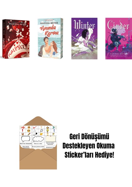 Marissa Meyer 4 Kitap Set + Okuma Sticker'ları