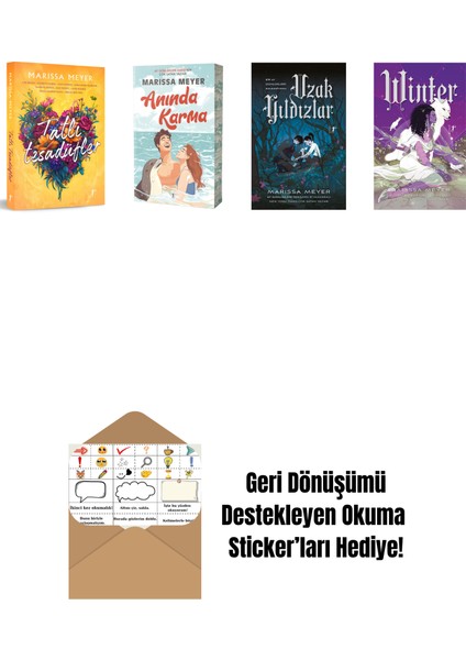 Marissa Meyer 4 Kitap Set + Okuma Sticker'ları