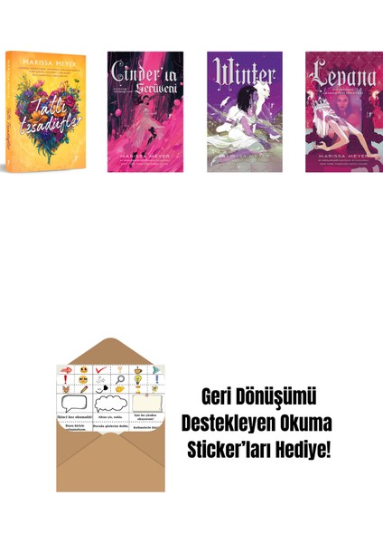 Marissa Meyer 4 Kitap Set + Okuma Sticker'ları