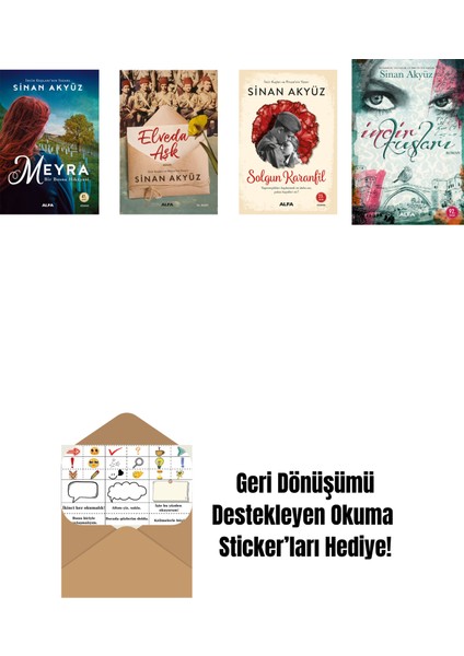 Sinan Akyüz 4 Kitap Set + Okuma Sticker'ları