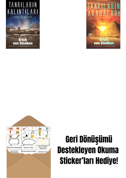 Tanrıların Kalıntıları + Tanrıların Arabaları + Okuma Sticker'ları