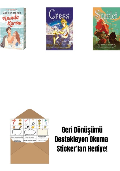 Marissa Meyer 3 Kitap Set + Okuma Sticker'ları