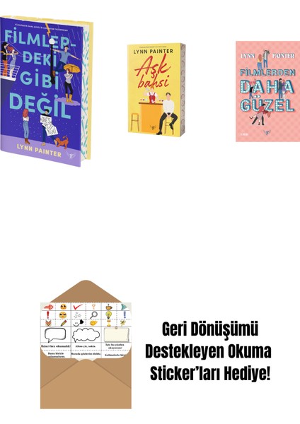 Lynn Painter 3 Kitap Set + Okuma Sticker'ları