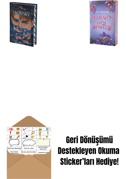 Lacivert + Delilah’ın Tüm Renkleri + Okuma Sticker'ları