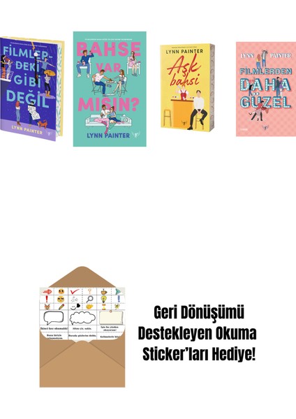 Lynn Painter 4 Kitap Set + Okuma Sticker'ları