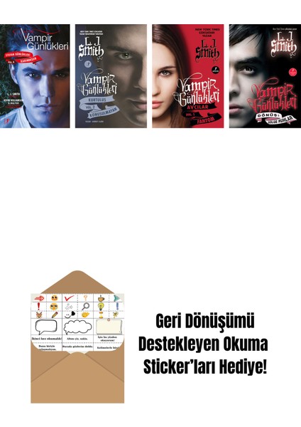 L. J. Smith 4 Kitap Set + Okuma Sticker'ları
