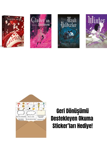 Marissa Meyer 4 Kitap Set + Okuma Sticker'ları
