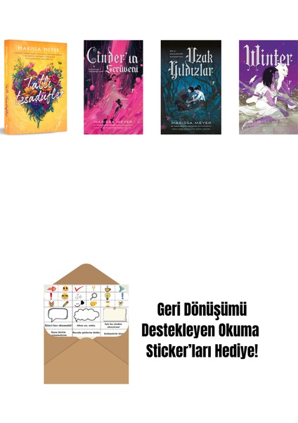 Marissa Meyer 4 Kitap Set + Okuma Sticker'ları
