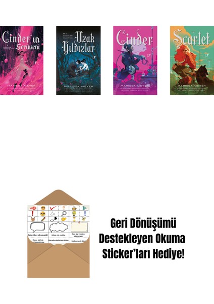 Marissa Meyer 4 Kitap Set + Okuma Sticker'ları