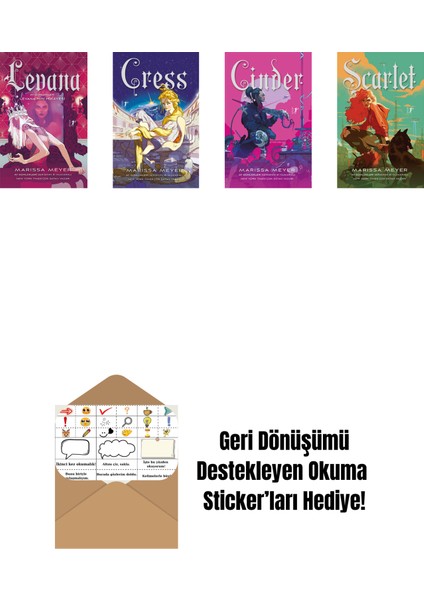 Marissa Meyer 4 Kitap Set + Okuma Sticker'ları