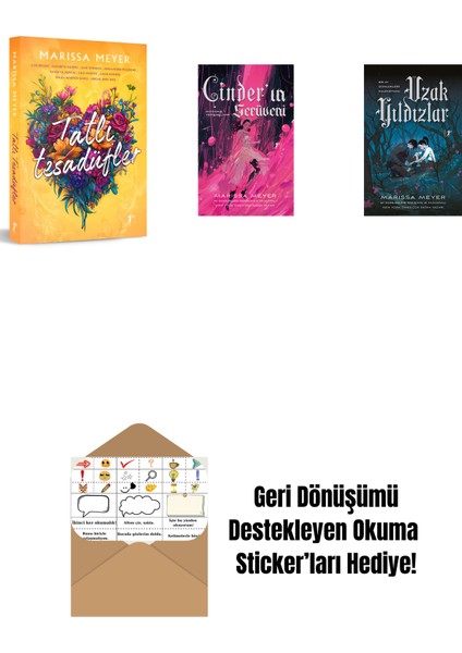 Marissa Meyer 3 Kitap Set + Okuma Sticker'ları
