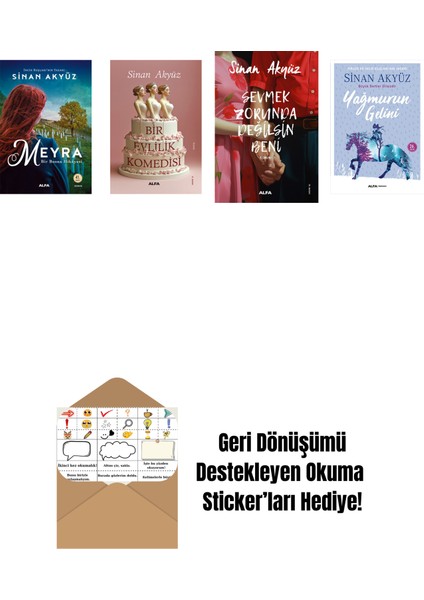 Sinan Akyüz 4 Kitap Set + Okuma Sticker'ları