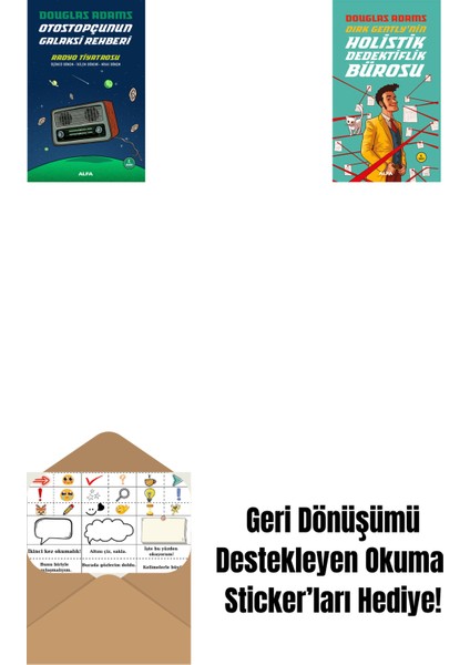 Otostopçunun Galaksi Rehberi - Radyo Tiyatrosu + Dirk Gently'nin Holistik Dedektiflik Bürosu + Okuma Sticker'ları