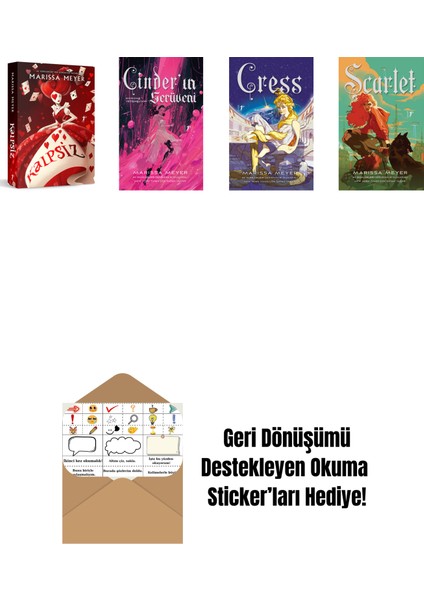 Marissa Meyer 4 Kitap Set + Okuma Sticker'ları