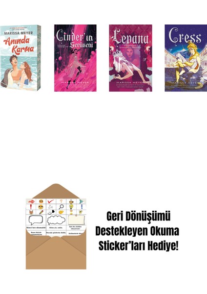 Marissa Meyer 4 Kitap Set + Okuma Sticker'ları