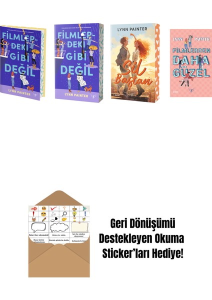 Lynn Painter 4 Kitap Set + Okuma Sticker'ları